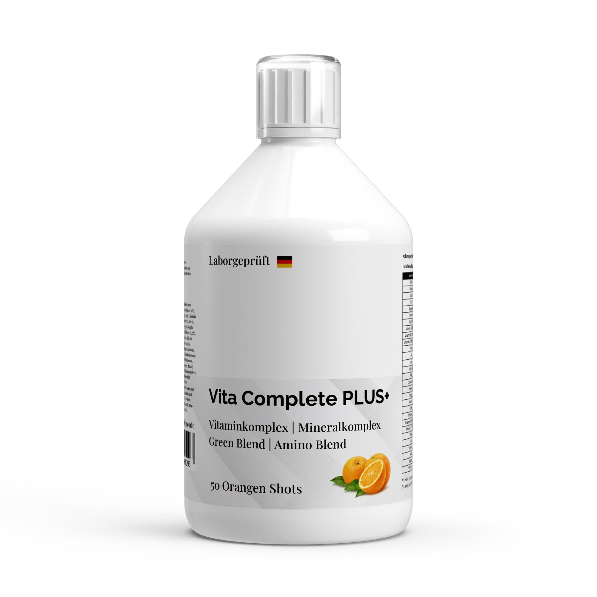 Vita Complete PLUS+ 50 vegan Shots - Fresh Orange - 500ml